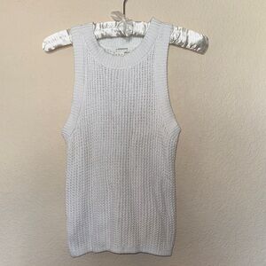 Anthropologie Cream Knit Tank